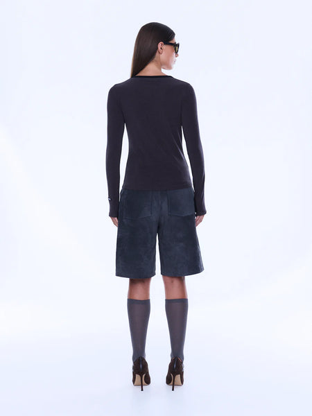 Jade Long Sleeve Top - Charcoal - et seQ fashion