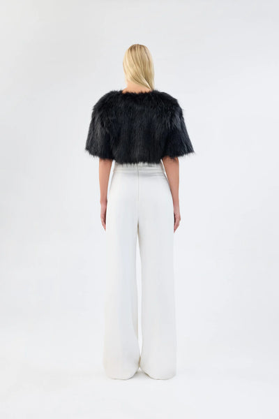 Love A Fur Bolero - Black - et seQ fashion