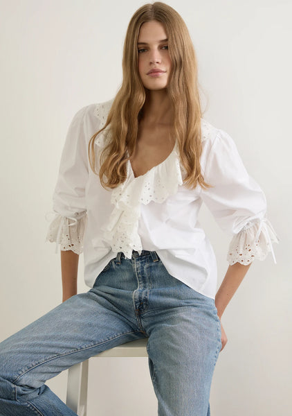 Verity Blouse - White - et seQ fashion