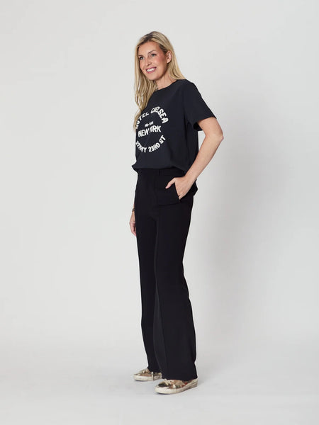 Lana Vintage Tee - Vintage Black/Hotel Chelsea - et seQ fashion