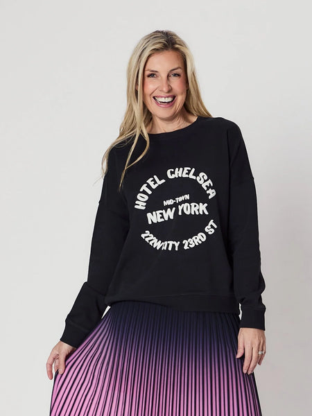 Amara Sweat - Vintage Black/Hotel Chelsea - et seQ fashion