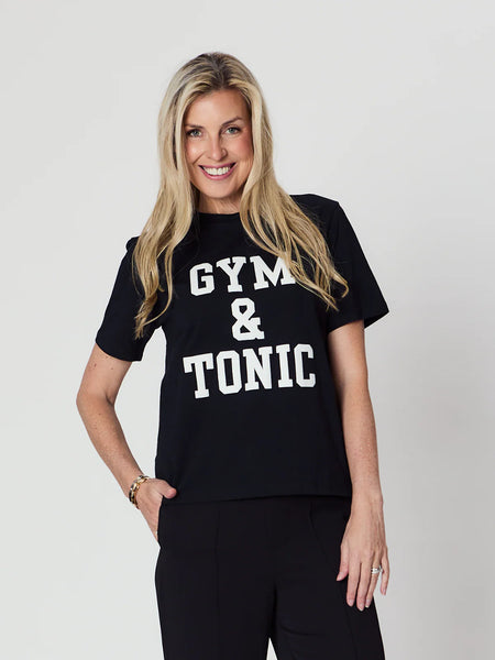 Lana Vintage Tee - Vintage Black/Gym & Tonic - et seQ fashion