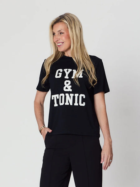 Lana Vintage Tee - Vintage Black/Gym & Tonic - et seQ fashion
