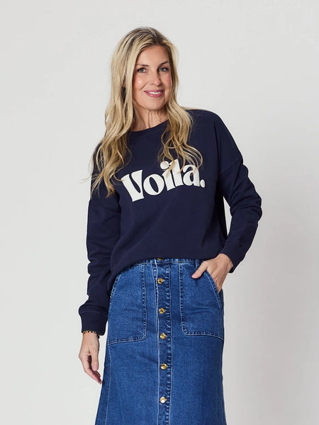 Amara Sweat - Navy / Voila - et seQ fashion