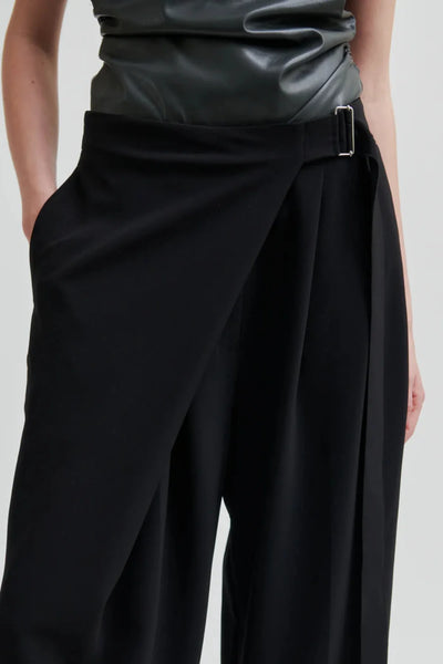 Fique Wrap Pant - Black - et seQ fashion