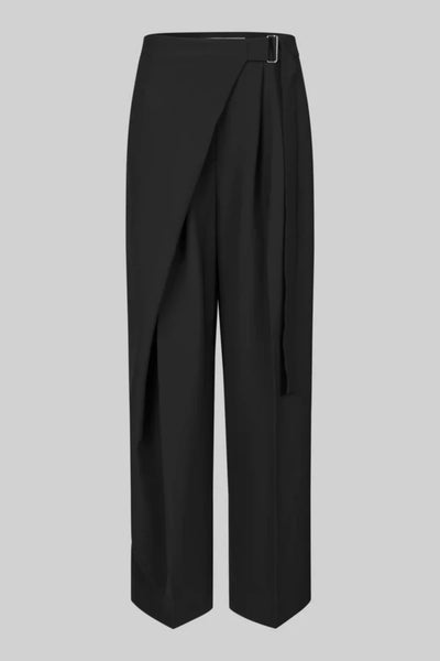 Fique Wrap Pant - Black - et seQ fashion