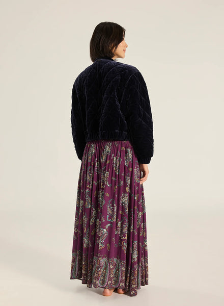 Zola Velvet Jacket - Navy - et seQ fashion