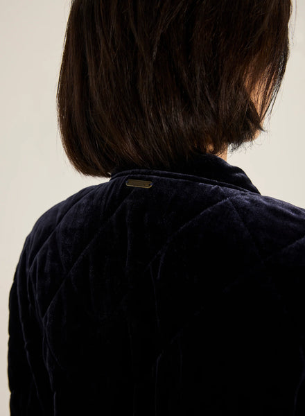 Zola Velvet Jacket - Navy - et seQ fashion