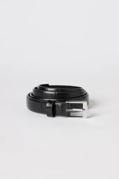 Ida Belt - Black Croc - et seQ fashion