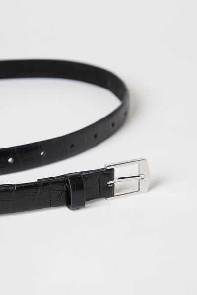 Ida Belt - Black Croc - et seQ fashion