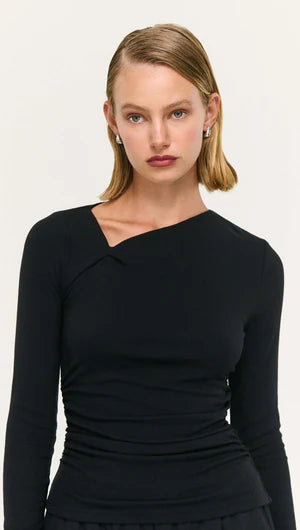 Alexi Twist Top - Black