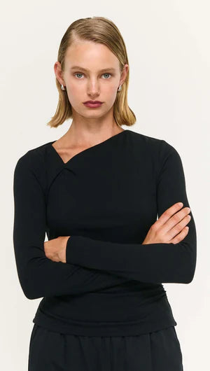 Alexi Twist Top - Black