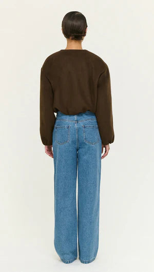 Alaric Cropped Jacket - Chocolate