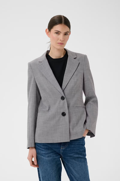 Cadie Core Blazer - New Light Grey Melange