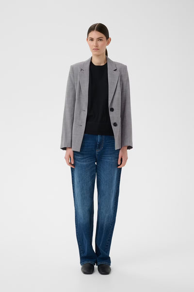 Cadie Core Blazer - New Light Grey Melange