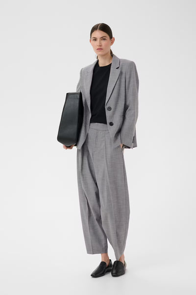 Cadie Core Blazer - New Light Grey Melange