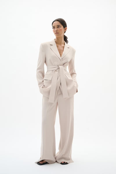 Briez Slit Pants - Haze