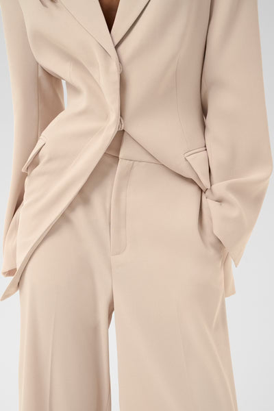 Briez Slit Pants - Haze