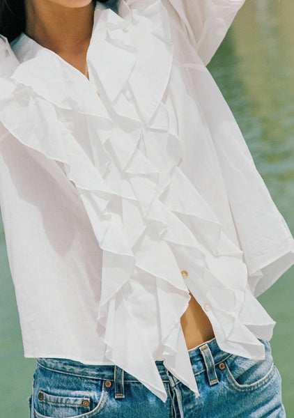 Aster Blouse - White - PRE ORDER