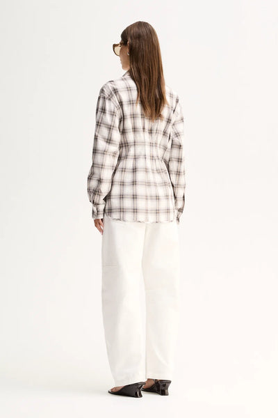 Heather Shirt - White Check