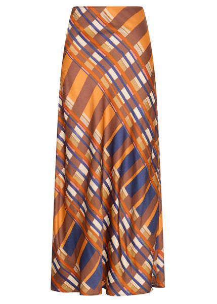 Lattice Skirt - Amber Check