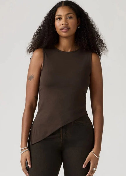 Alila Asymmetrical Short Sleeve Top - Java