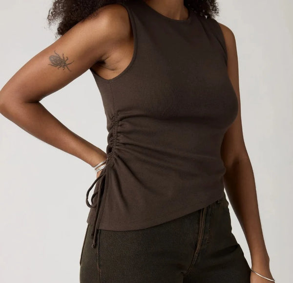 Alila Asymmetrical Short Sleeve Top - Java