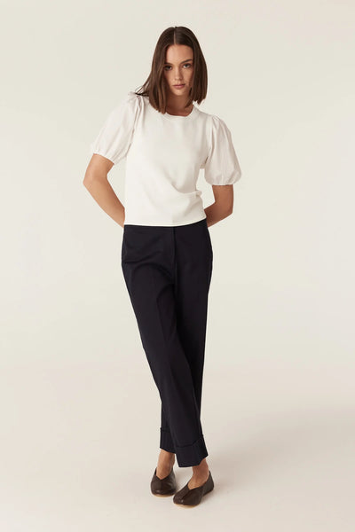 Crepe Spring Top - White