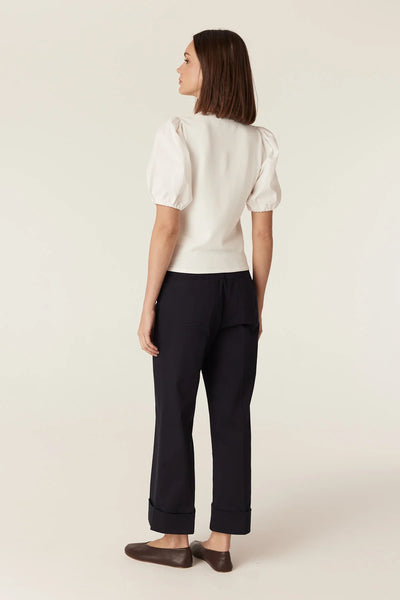 Crepe Spring Top - White