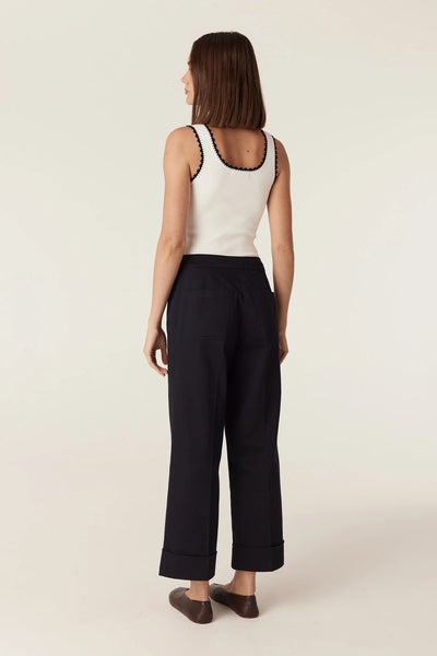 Crepe Knit Tank - White