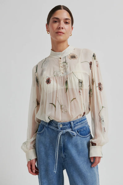 Florala Printed Blouse - Summer Sand