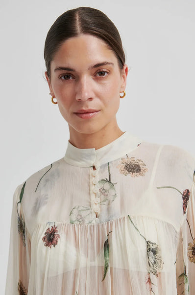 Florala Printed Blouse - Summer Sand
