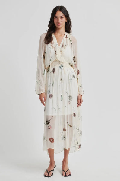 Florala Printed Dress - Summer Sand