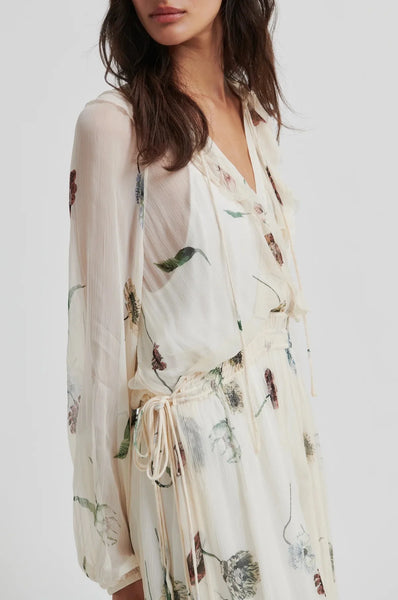 Florala Printed Dress - Summer Sand