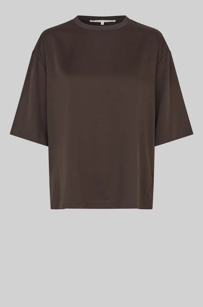 Samanta Short Sleeve Blouse - Chocolate Torte