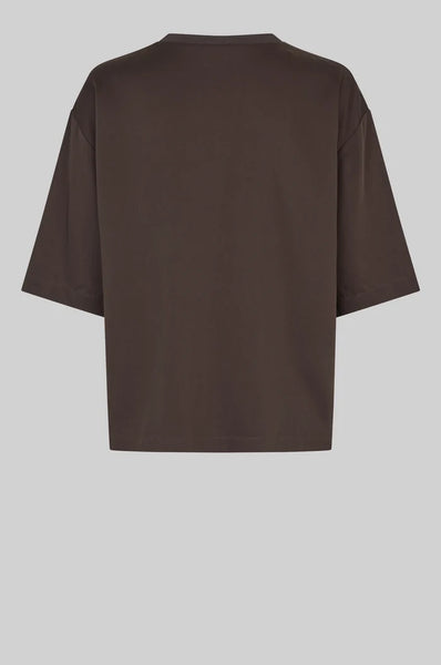 Samanta Short Sleeve Blouse - Chocolate Torte