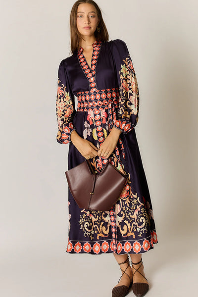 Gazte Maxi Dress - Burgundy