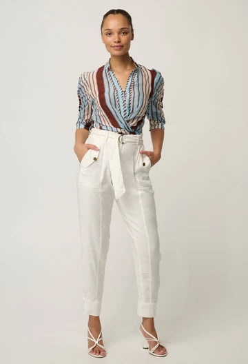 Calantha Cotton Silk Shirt - Iridescent Stripe