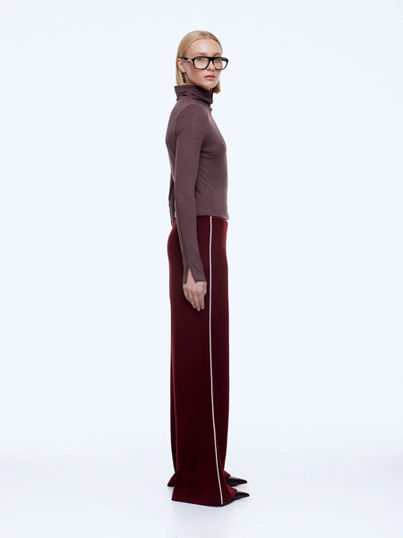 Alessia Relaxed Pant - Burgundy - PRE ORDER