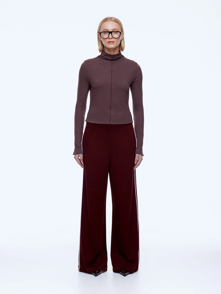 Alessia Relaxed Pant - Burgundy - PRE ORDER