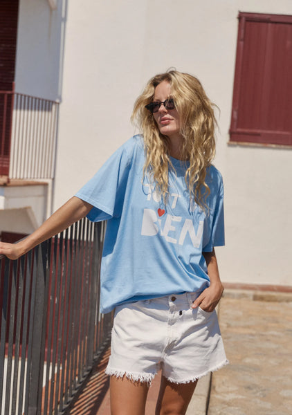 Tout Va Bien Boyfriend Tee - Blue