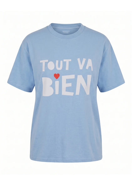 Tout Va Bien Boyfriend Tee - Blue
