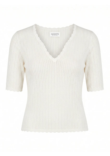 Jude Knit Tee - White