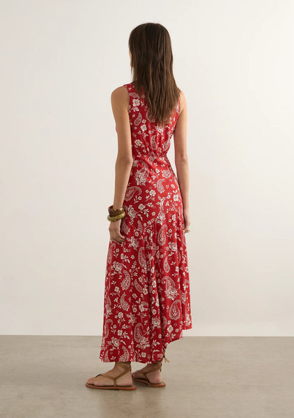 Rochelle Midi Dress - Red