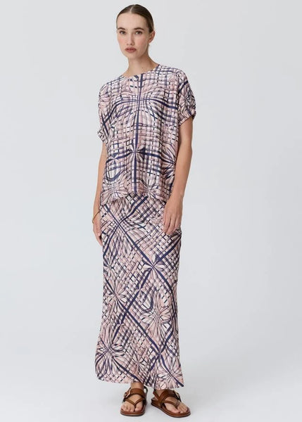 Lattice Skirt - Pink Check