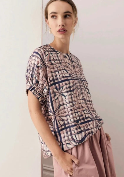 Lattice Top - Pink Check