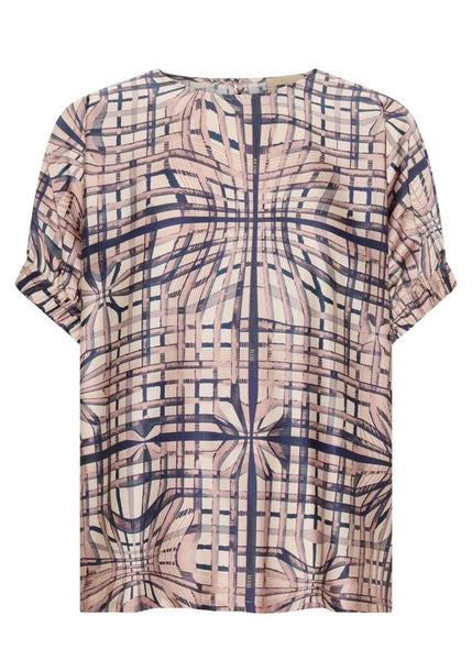 Lattice Top - Pink Check