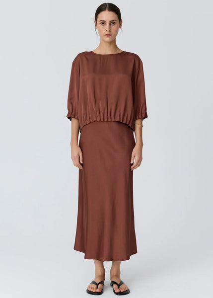 Ines Tuck Top - Toffee