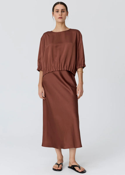 Ines Tuck Top - Toffee
