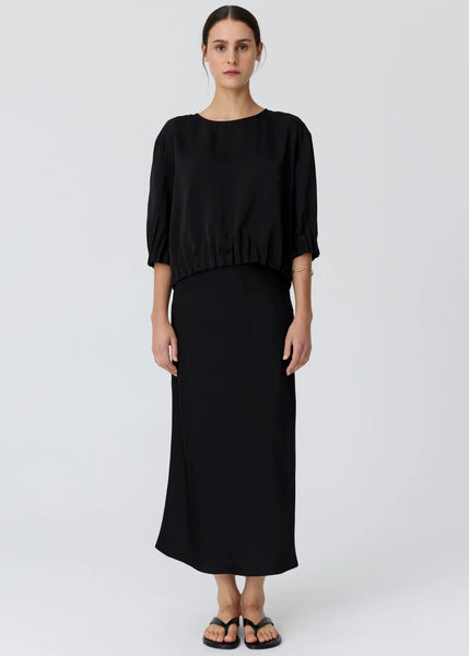 Ines Tuck Top - Black